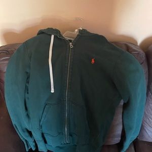 Polo Ralph Lauren zip Hoodie Green size L